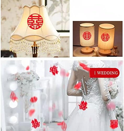 120 יחידות אושר כפול קונפטי שולחן קונפטי חתונה פלנל נייר חתוך נייר סיני סיני סיני קישוט חתונה מסורתי