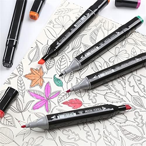 ZSEDP 40/48 צבעים סמנים מבוססי עט עט כפולים לרישום מנגה ציור ציוד אמנות בית ספר