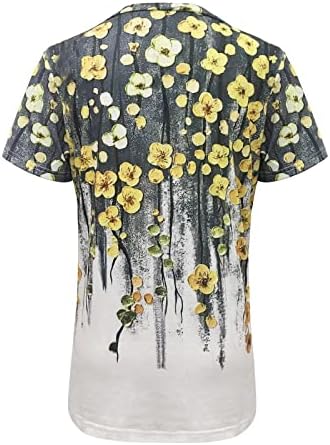 חולצת טריקו של פרחי נשים של UIKMNH