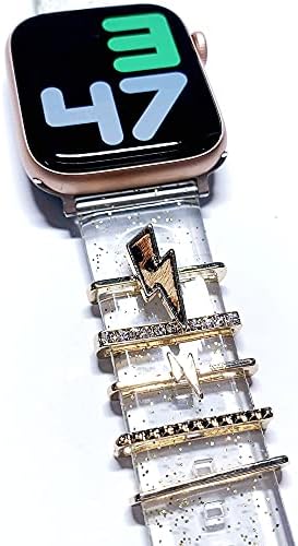 קסמי שעון של טומקראזי ללהקת שעון אפל 49 ממ 41 ממ 45 ממ נשים, תכשיטי מתכת יהלומים לולאות טבעת דקורטיביות לסדרת