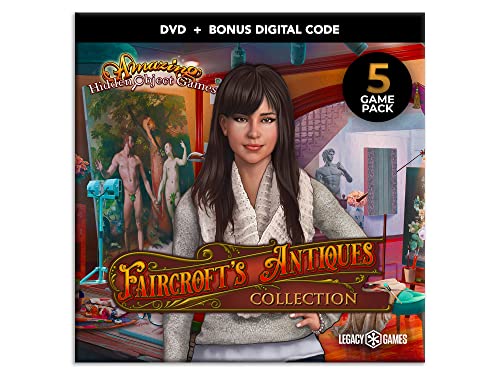 משחקי הרפתקאות של אובייקט נסתר - אוסף העתיקות של Faircroft, 5 משחק DVD Pack + קודי הורדה דיגיטליים