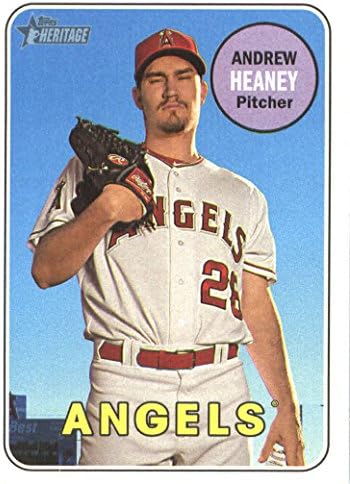 2018 Topps Heritage 299 אנדרו הייני לוס אנג'לס כרטיס בייסבול