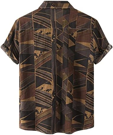 חולצות שמלה בדוגמת הגברים של Xiloccer פס חולצות טאל חולצות גברים טשירטים מערביים כפתור מערביים חולצות