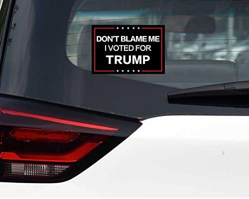 2 מחשבים לא מאשימים אותי הצבעתי בעד מדבקות פגוש של טראמפ לרכב, טראמפ 2024 מדבקות טראמפ זכה במדבקה למשאיות חלון