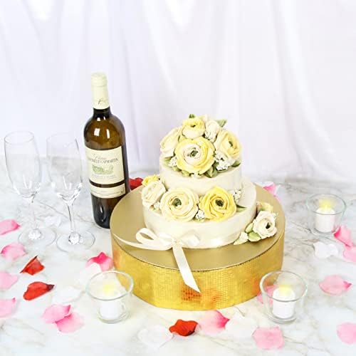 דוכן עוגה עגול זהב עיצוב ג ' קוביה, אספקת תצוגת הקאפקייקס מחזיק צלחת מגש למסיבה דקורטיבית, חתונות,