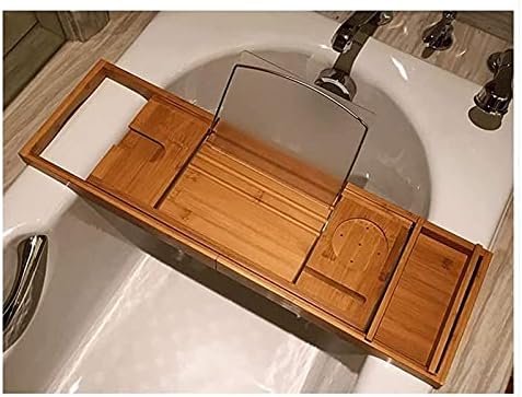 כיסוי אמבטיה יוקרה אמבטיה במבוק מדף אמבטיה אמבטיה מגש אמבטיה מחזיק גשר אמבטיה מגש קאדי מתלה מחזיק יין