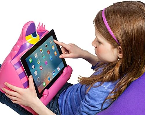 Bookmonster iPad, Tablet ו- Book Stand Holder מתנפח לילדים ילדים, קורא במיטה בטיולים בבית, כרית כרית רכה,