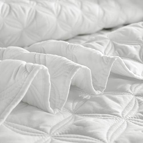 בלעדיות מיטת מיטה מיטה מיטה קינג קינג גודל לכל העונה, תבנית תפורות מיטות/מצעי מצעים/כיסוי עם 2 כריות,