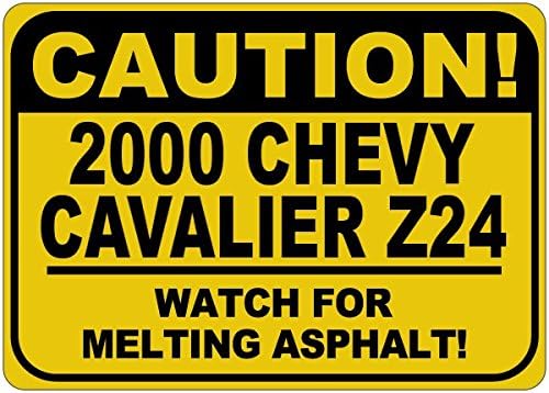2000 00 Chevy Cavalier Z24 זהירות שלט אספלט - 12X18 אינץ '