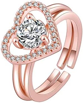 2023 חדש טבעת אופנה אישיות טבעת זירקון נשים של טבעת נשים של משובץ תכשיטי טבעת אירוסין טבעות העליות ומורדות