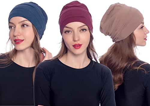 3 צבעים סרטן כימיה סרטן הצעיף כובע כובע בד אתני הדפסת טורבן טורבן לבוש ראש נשים פרוע נשים צעיף כפה