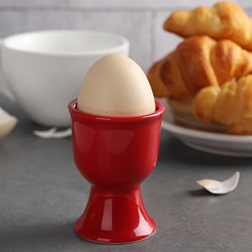 קרמיקה ביצת כוסות סט של 6 פורצלן ביצת סטנד מחזיקי עבור רך ביצים קשות לארוחת בוקר