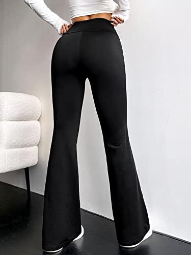 מכנסיים ממותגים גבוהים ממותגים גבוהים מפותחים מכנסי יוגה מוצקים