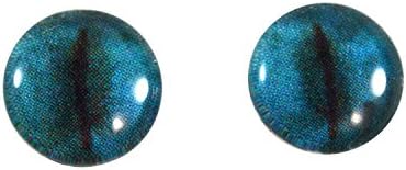 6 ממ עיני זכוכית קטנות קואלה דוב כחול זוג פסלי פיצ'רמי או תכשיטים ייצור מלאכה של 2 סט של 2