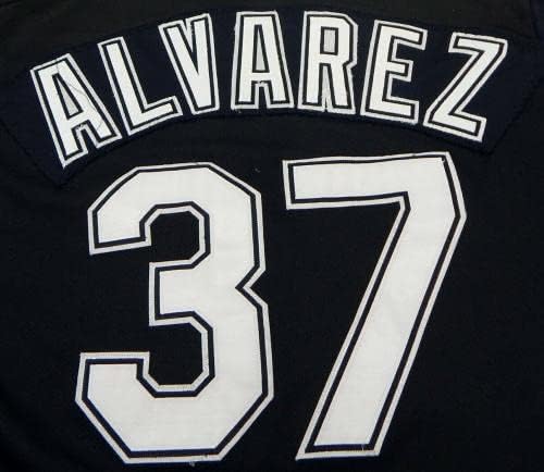 2003-06 פלורידה מרלינס אלווארז 37 משחק נעשה שימוש בג'רזי שחור BP ST XL 135 - משחק משומש גופיות MLB