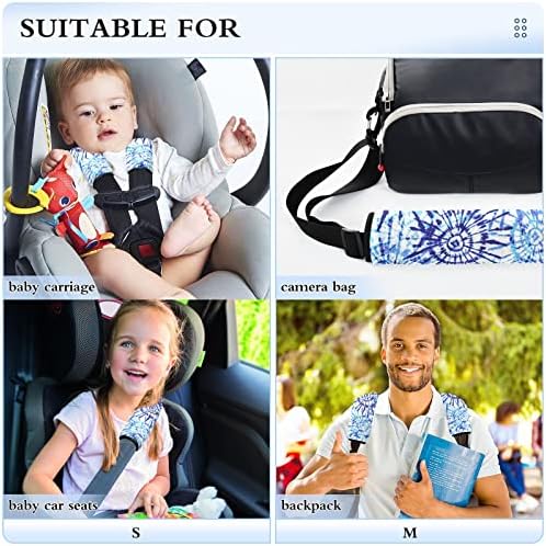 עניבת צבע עגורים מכסה כיסוי חגורת בטיחות מכונית כיסוי כיסויי חגורת בטיחות רכים סופר למבוגרים לילדים
