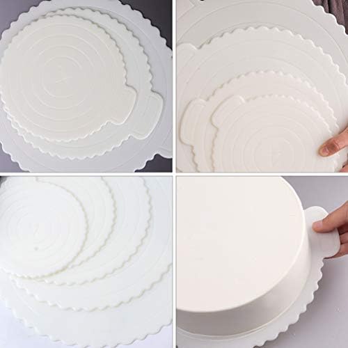 מגש דקורטיבי 5 יחידות עגול קרטון לוחות עוגת מוס עוגת בסיס עוגת נייר לוח דיסרט צלחות מגש מעגל תבניות קרטון הקאפקייקס