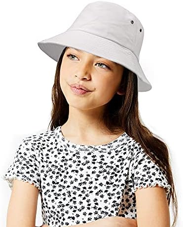 נוער-דלי - כובע לילדים גדולים בנות 5-16 שנים, ילדים קיץ מוצק-כותנה שמש-חוף-כובע דייג-כובע עבור בני נוער