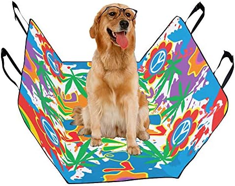 כלב מושב כיסוי מותאם אישית שמח עיצוב סגנון אופנה חמוד הדפסת רכב מושב מכסה לכלבים עמיד למים החלקה עמיד רך לחיות