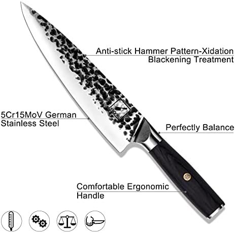 סכין מטבח של סכין סכין שף, סכין יפנית סכיני שף בגודל 8 אינץ