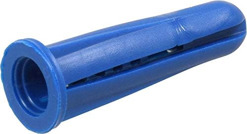 קבוצת הילמן 370342 עוגן פלסטיק חרוטי כחול, 10-12 על 1 אינץ', 100 חבילות