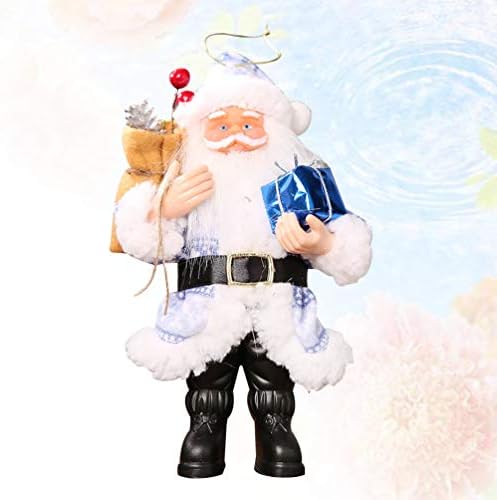AMOSFUN חג המולד עומד על קישוטי דמות צלמיות של סנטה קלאוס