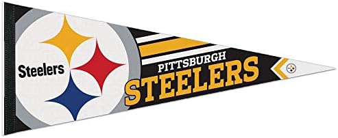 Wincraft NFL 14527115 Pittsburgh Steelers Premium Pennant, 12 x 30