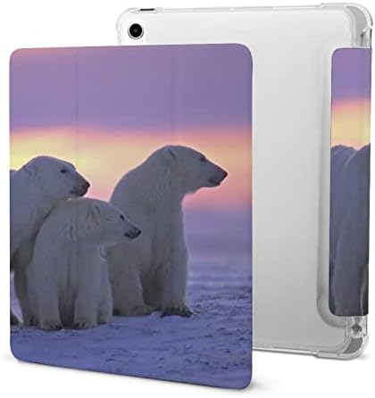 מארז דובי קוטב חיה של שקיעה לטבלאות אייפד כיסוי מגן iPad 2020 AIR 4 （10.9in）