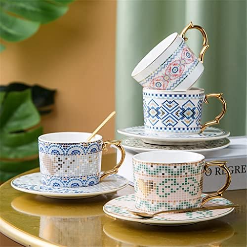 כוס קפה כוס קפה קרמיקה בריטית כוס כוס מים בסגנון אירופאי סט ארמון בית סגנון כוס תה אחר הצהריים הבריטי