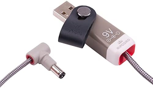 Myvolts Ripcord USB עד 9V DC Power Cable התואם לדוושת אפקטים של Echobox Subdecay