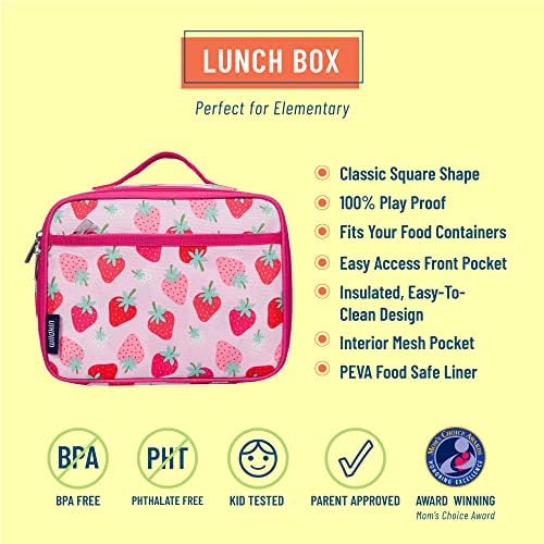 תיבת קופסת אוכל מבודדת לילדים לבנים ובנות, קופסת ארוחת הצהריים לילדים לשימוש חוזר מושלמת לגודל יסודי, אידיאלי