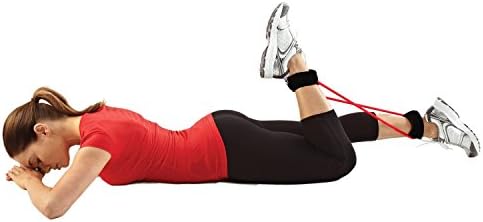Treatlife Fitness להקות שלל - התנגדות בינונית - צינורות פעילות גופנית עם אזיקים בקרסול