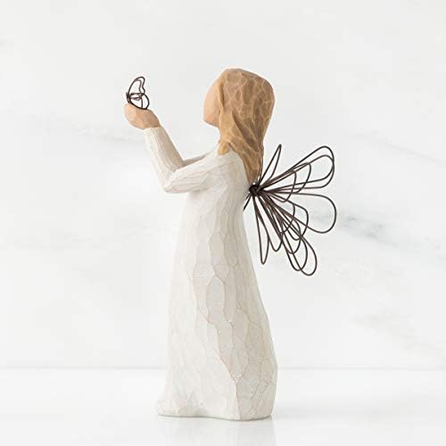 עץ ערבה מלאך של חופש, דמות מצוירת ביד מפוסלת