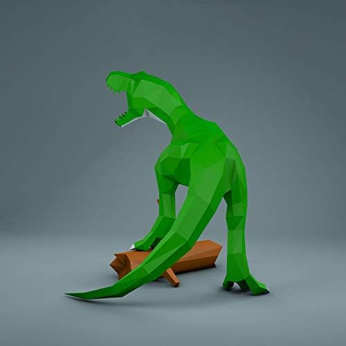 WLL-DP Tyrannosaurus מראה DIY נייר דגם נייר פסל נייר פסל בעבודת יד חידה אוריגמי תלת מימד נייר