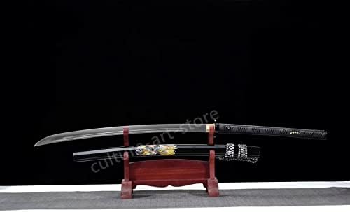 סכין GLW 48 קרב יפני סמוראי קטאנה 9260 אביב גילוח פלדה חדה