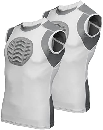 מגן על חזה בייסבול ספורט אקסקס - חולצת דחיסה מרופדת לנוער, הגנה על חזה חזה מגן על חזה סופטבול