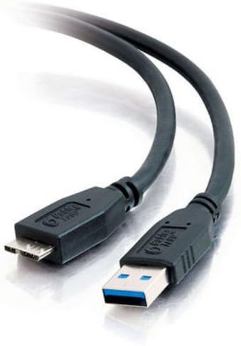 כבל USB של C2G, כבל USB 3.0, כבל USB A ל- MIRCO USB B, 9.84 רגל, שחור, כבלים ללכת 54178