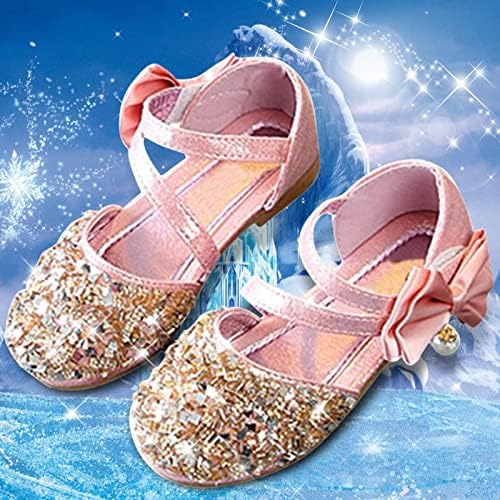נעלי שמלת קריסטל לילדים נעלי נצנצים סנדלי נסיכה נצנצים אביב נעלי טניס פעוטות בקיץ