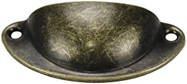 כוס פח Wdonay מושך ארון חומרה ידית מעטפת ברזל ידית עגולה ידית עתיקה ידית עתיקה מרווח חור 66 ממ/2.6 -ארד ירוק 20