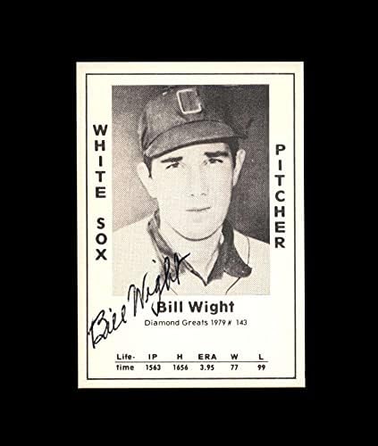 ביל ווייט יד חתומה ב -1979 יהלומים גדולי שיקגו ווייט סוקס חתימה