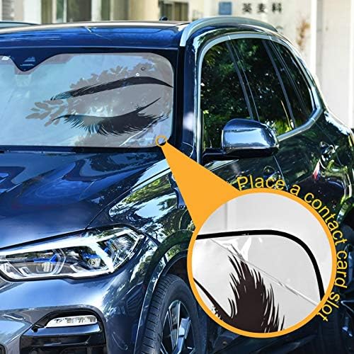 Oarencol Women Eyes Car Car Slain Shamed Sun Shade מתקפל UV Ray Sun מגן מגן שמש כדי לשמור על קירור