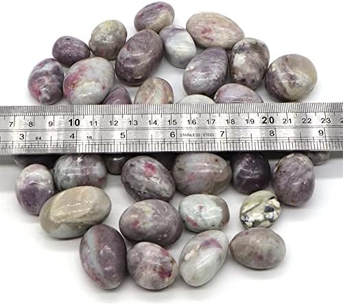 Oureco קסם טבעי ורוד טבעי טורמלין עגול קוורץ גבישי חצץ מפרט ריפוי אבן נופלה רייקי אבני חן אקווריום