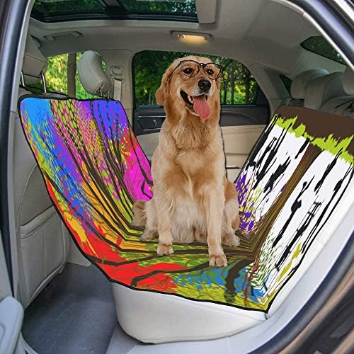 מותאם אישית סתיו יופי עיצוב סגנון אמנות הדפסת רכב מושב מכסה לכלבים עמיד למים החלקה עמיד רך