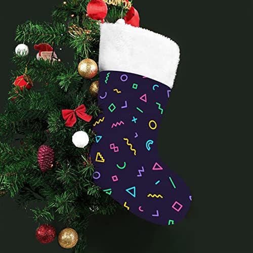משנת 80 ממפיס גרב גרביים תלויים מדפיסים קישוטי אח עץ חג המולד