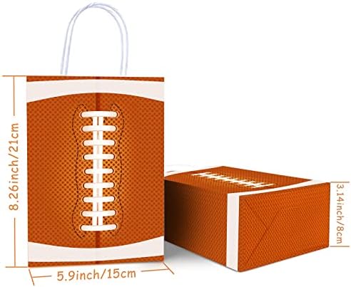 24 חבילות תיקי Goodie כדורגל לאספקת מסיבות ליום הולדת כדורגל, חטיפי מתנה לכדורגל פינוקים מעדיפים תיקי תיקים
