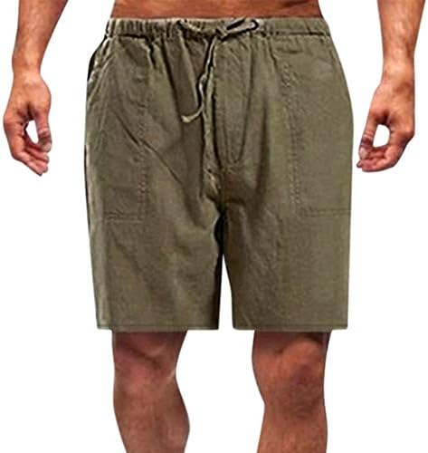 מכנסי אימון של אימון SEZCXLGG גברים ספורט ומכנסי צבע קיץ מכנסיים קצרים מזדמנים של גברים מכנסי כותנה כותנה מכנסיים