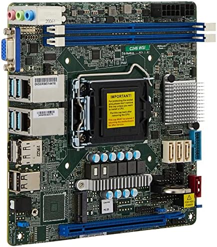 מתלה Asrock C246 WSI Mini-ITX Server לוח האם LGA 1151 Intel C246