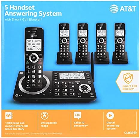 AT&T CL83519 5 מערכת מענה למכשיר עם חסימת שיחות חכמה