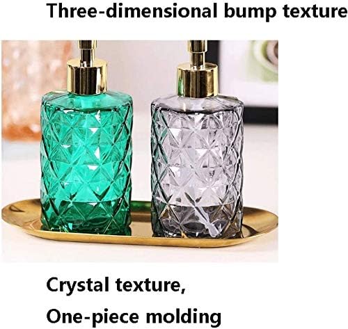 מתקן סבון אמבטיה מתקן סבון משאבה מזכוכית סבון מזכוכית עם משאבת מתכת ， אביזרי אמבטיה ביתיים, עיצוב