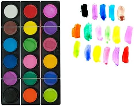 18 צבעים בצבע יסודי צבעי צבעי צבע אמן ציור ציור מברשת ציוד אמנות